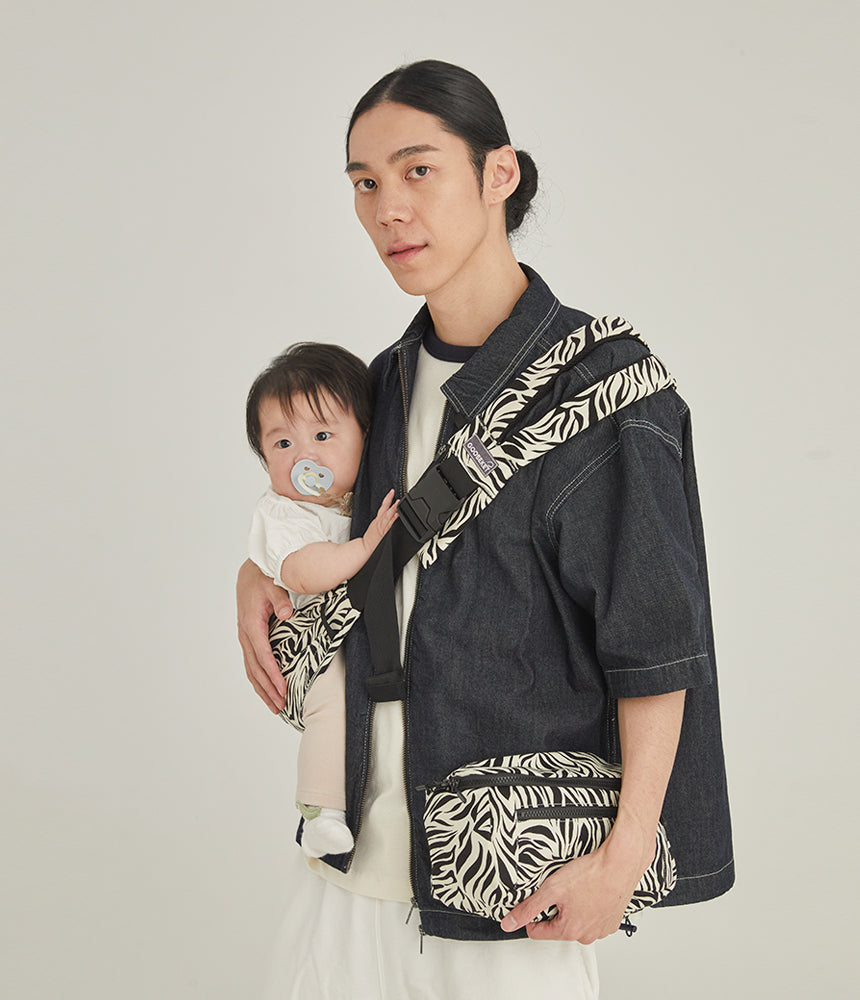 365 TODDLER SLING PLUS (sling+bag) Gray Leopard – GOOSEKET