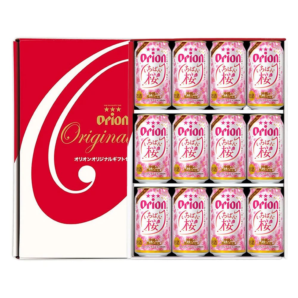 オリオンいちばん桜 ギフトセット（いちばん桜350ml×12缶）2025