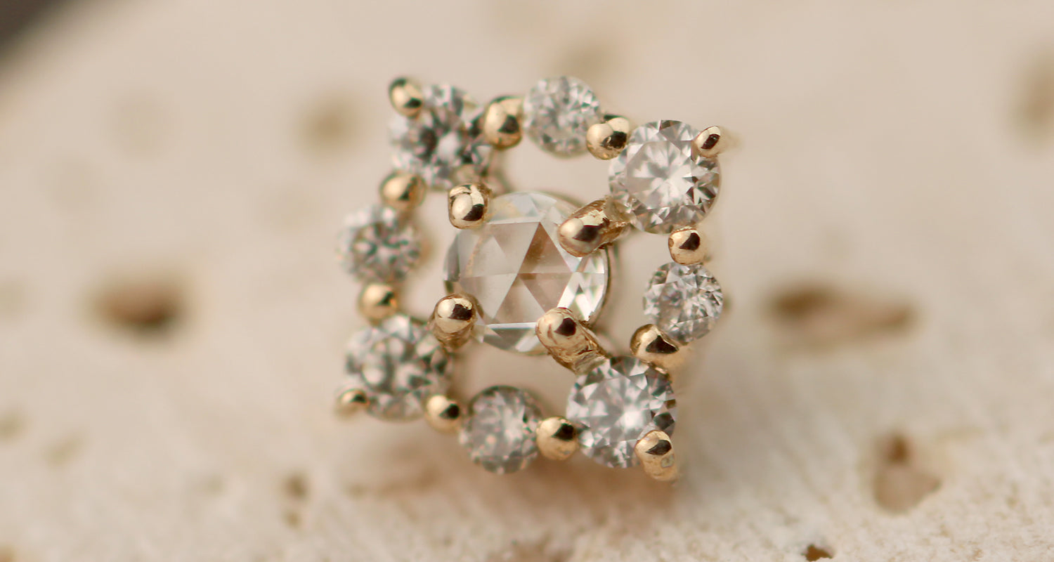 picollet ローズカットダイヤ ハート まとめ売り picollet ローズ