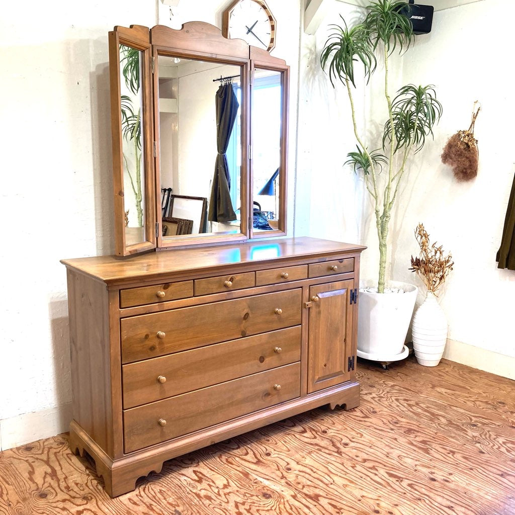 アンファン / enfant ドレッサー チェスト ミラー パイン材 カントリー