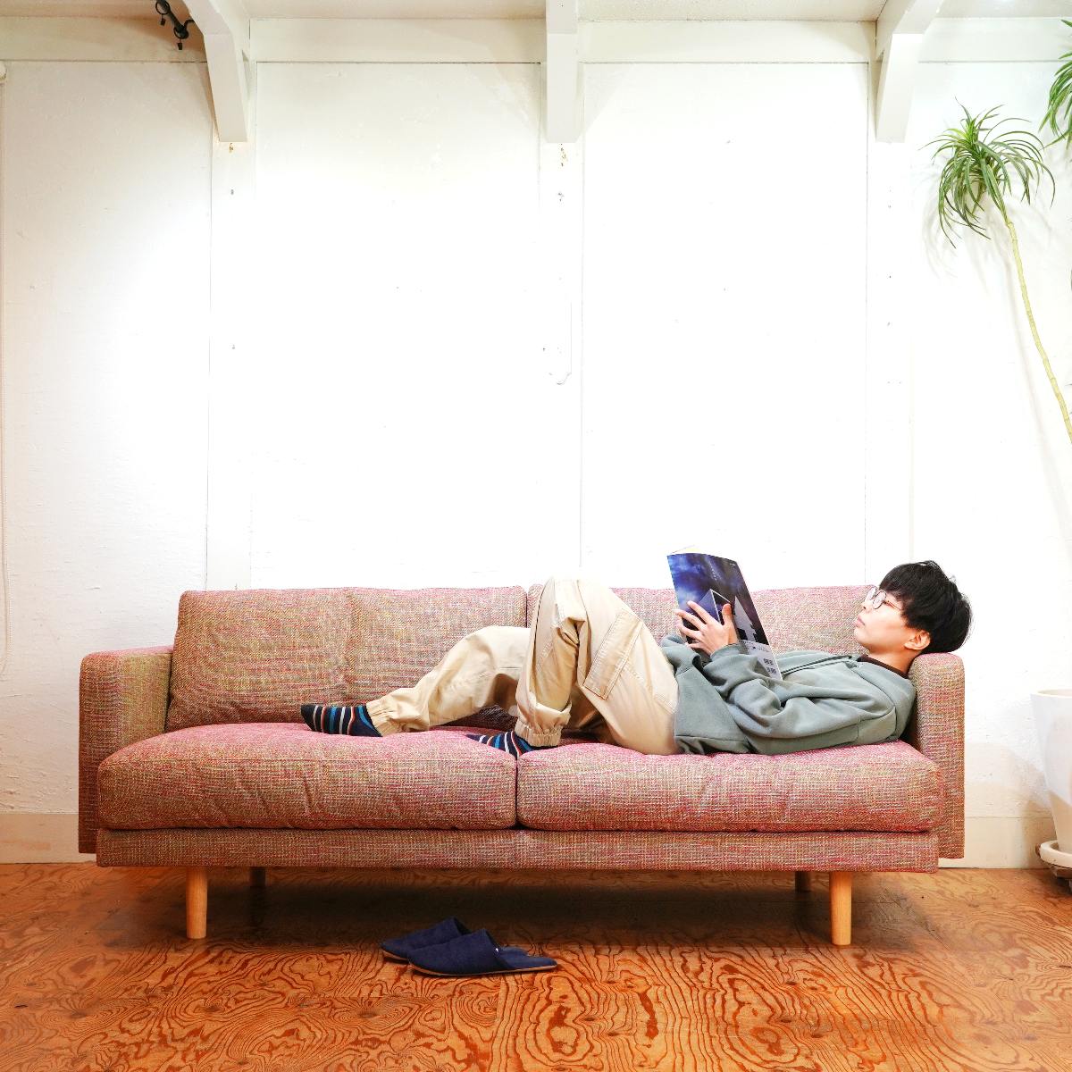 富士ファニチア nagi 3Pソファ L08650S 未使用 アウトレット品 Bランク