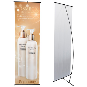 連結対応 2WAY表示バナースタンド FX L (56953) - 看板のサインモール