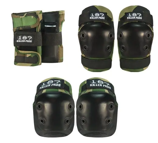 187 Killer Pads Junior Skate Pads 3-pack - Kids Skates