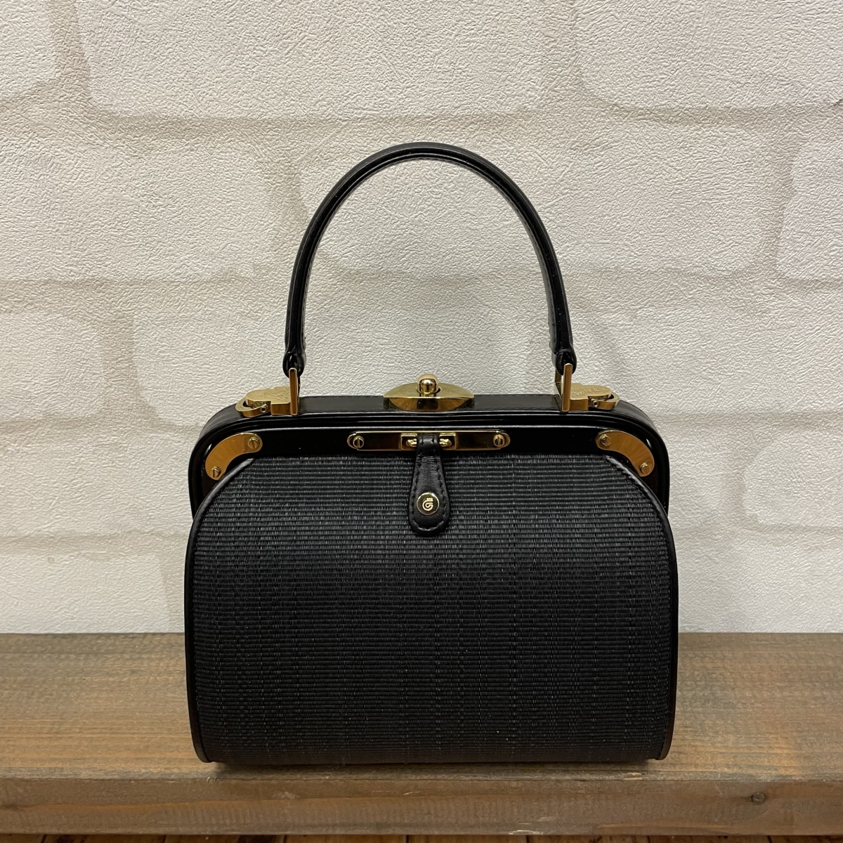 銀座本店で、コンテスのホースヘアーのフレーム2wayハンドバッグ