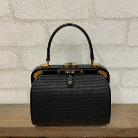 銀座本店で、コンテスのホースヘアーのフレーム2wayハンドバッグ