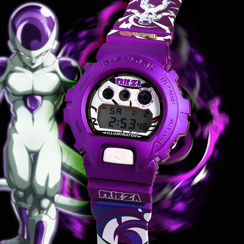 G-Shock DW-6900 Purple Satin Dragon Ball Frieza Custom Design