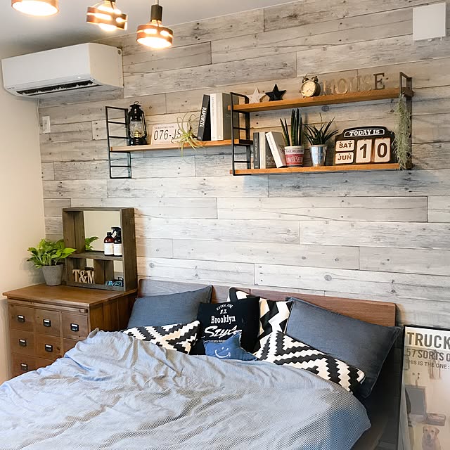 無印良品 ベッドフレーム用ヘッドボード・セミダブル・ウォールナット