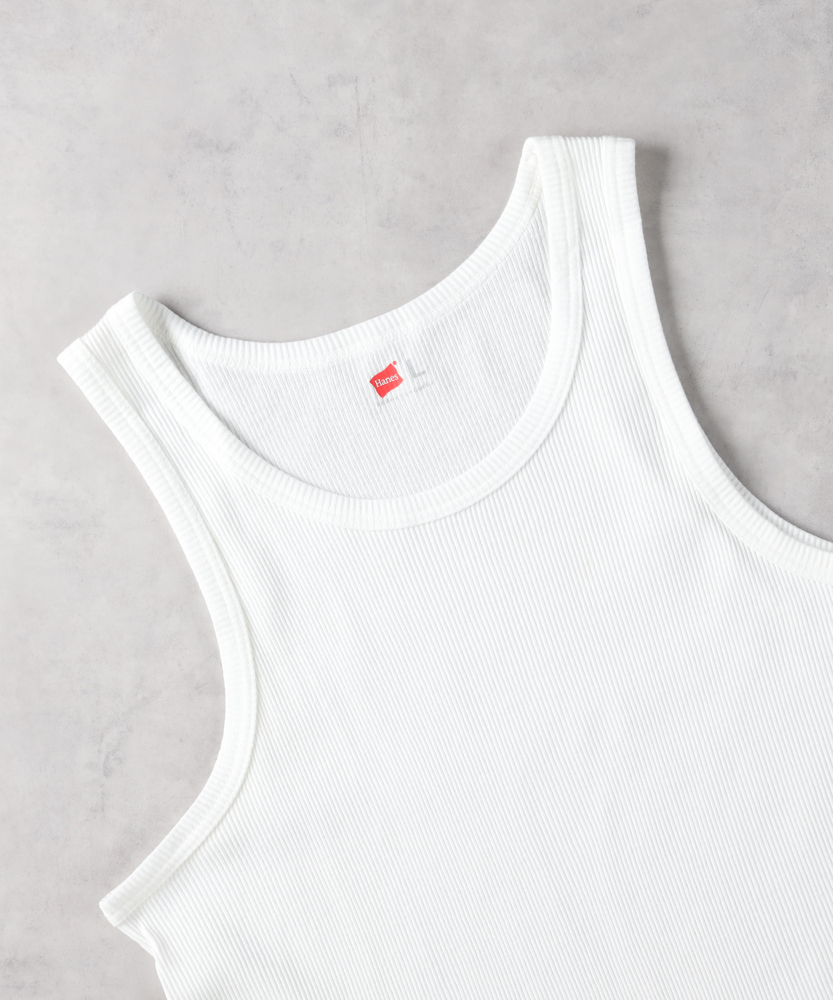 リブタンクトップ(L ホワイト): トップス｜Right-on公式オンラインショップ