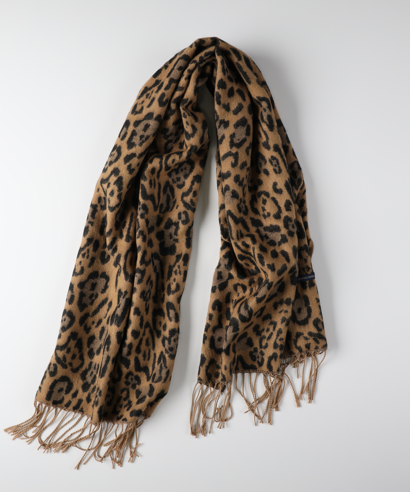 アニマル柄ストール(ONE SIZE ベージュ): ファッション雑貨｜Right-on