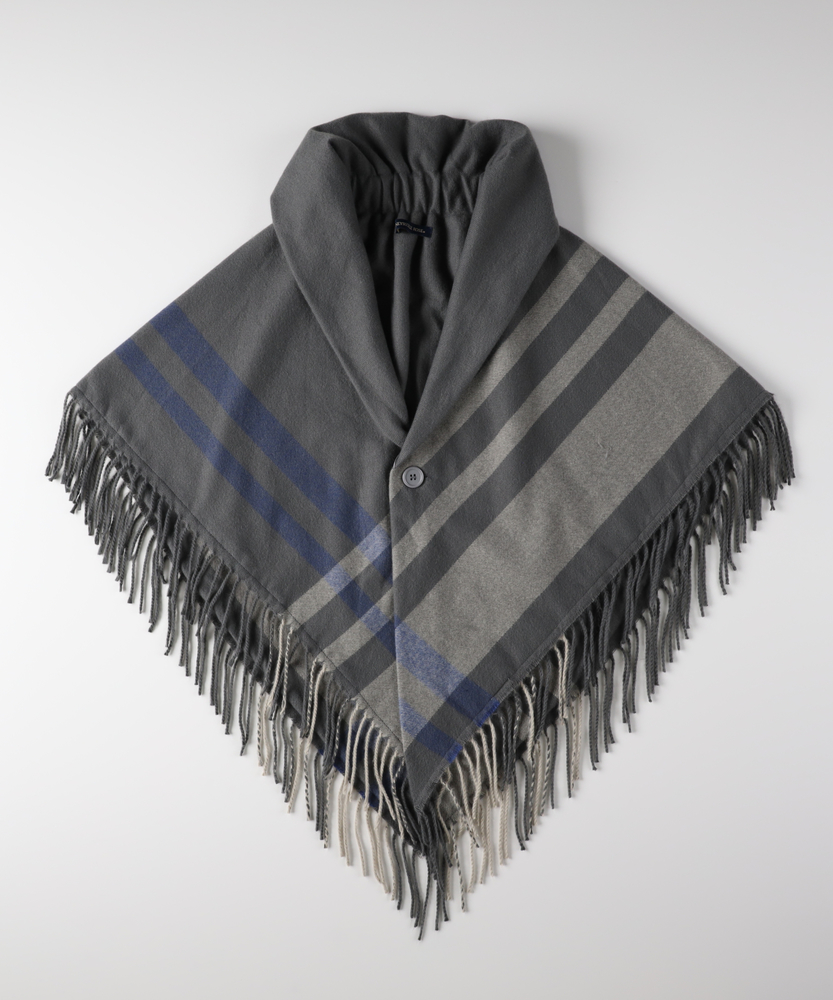 チェック柄ポンチョストール(ONE SIZE キナリ): ファッション雑貨