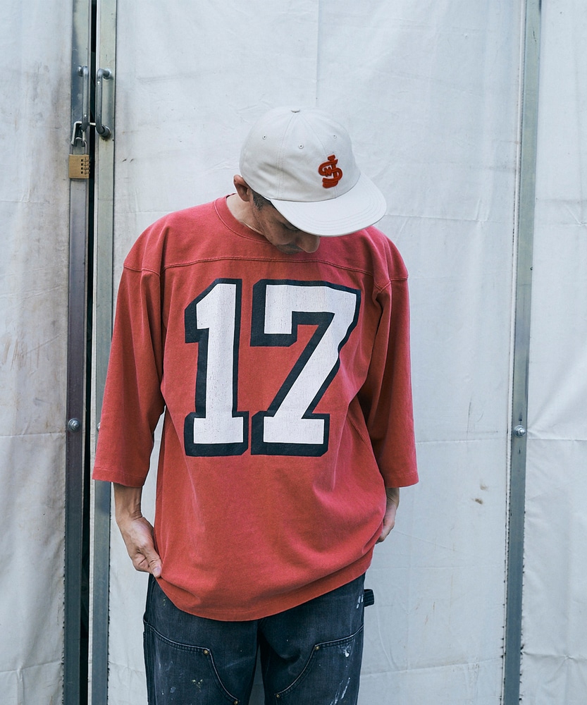 WEB限定】【ジャクソン マティス】17フットボールTシャツ(M レッド