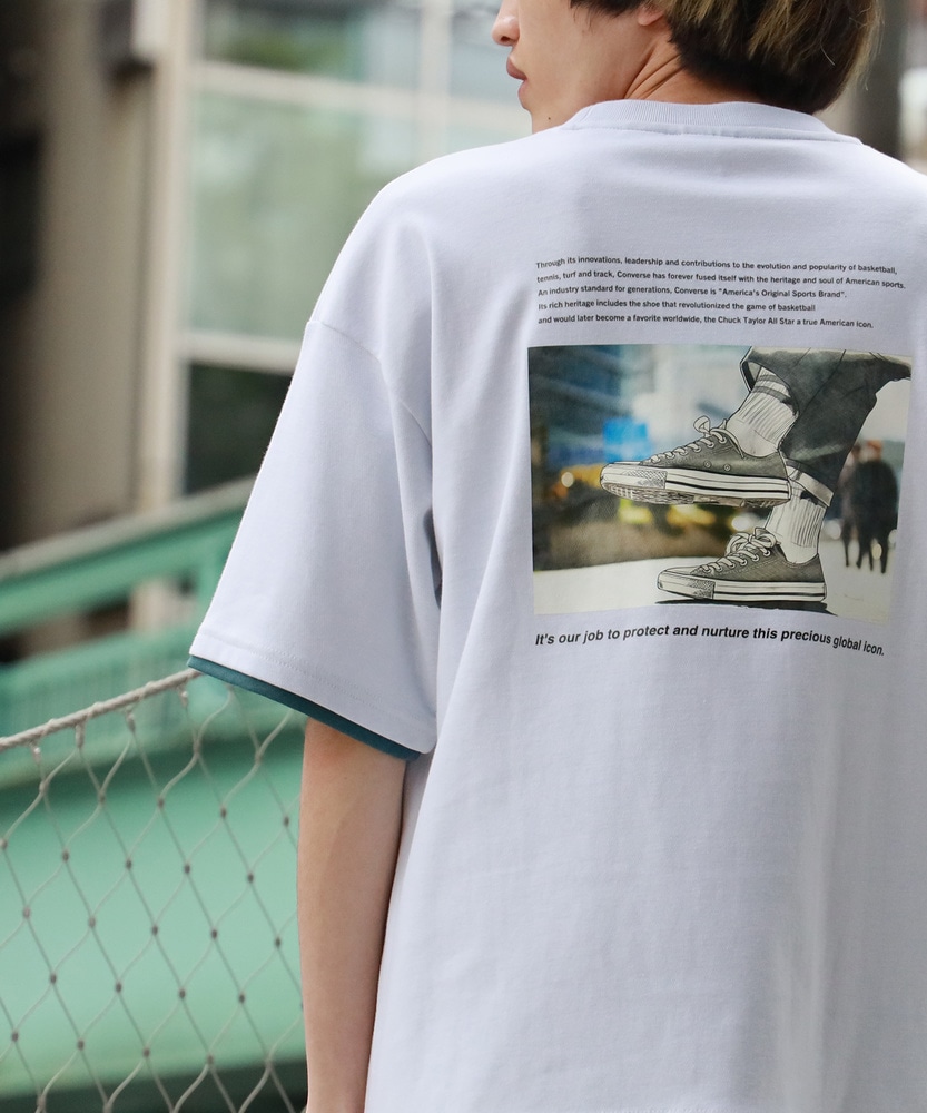 グラフィックプリントTシャツ(M ホワイト): トップス｜Right-on公式