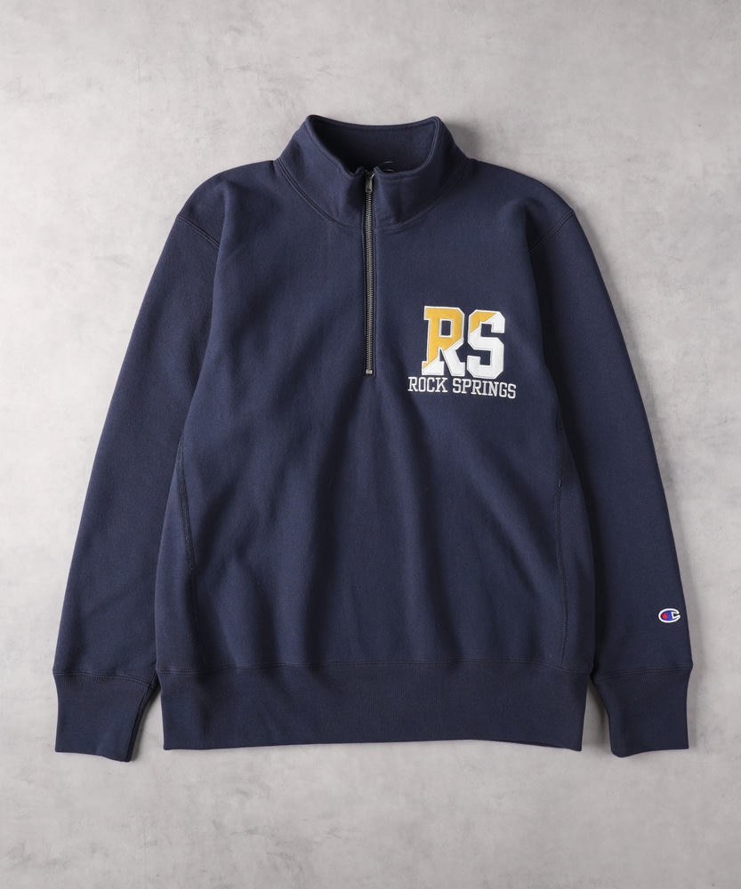 REVERSE WEAVE」ハーフジップスウェット(XL グレー): トップス｜Right