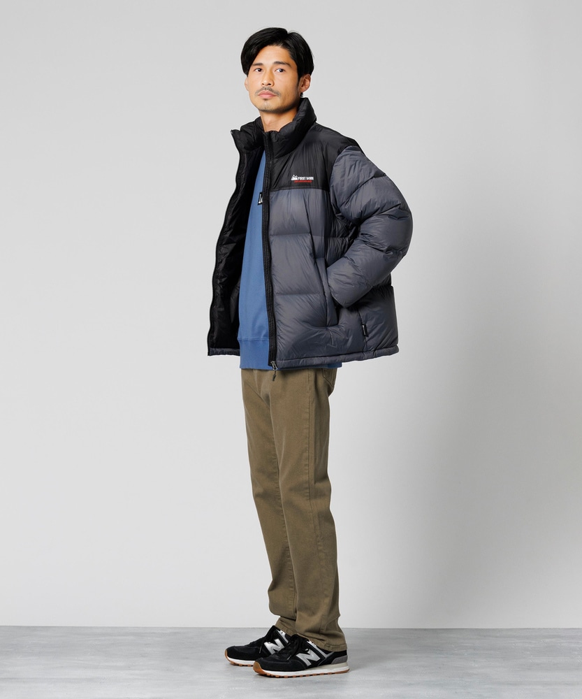 WEB限定】ナイロンミドルダウンジャケット(M ブラック): ジャケット