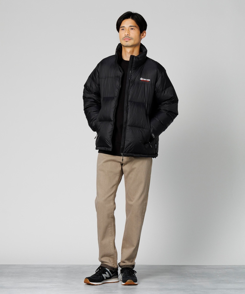 WEB限定】ナイロンミドルダウンジャケット(M ブラック): ジャケット