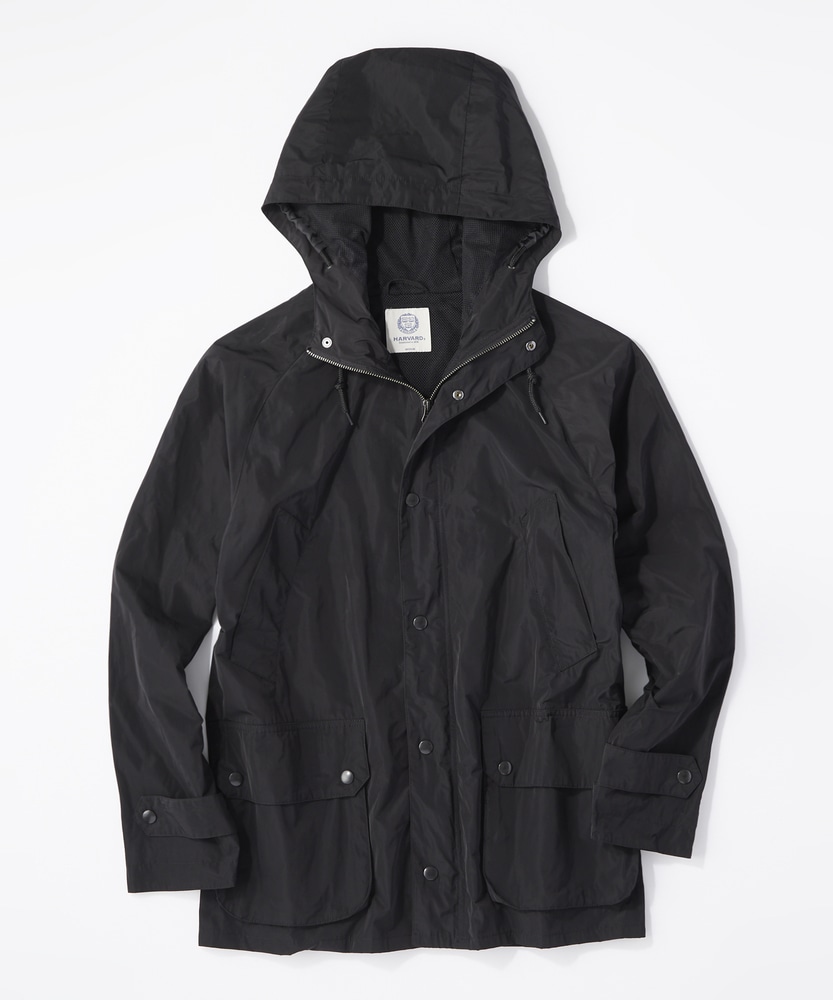 ナイロンフード付きジャケット メンズ(M オリーブ): ジャケット