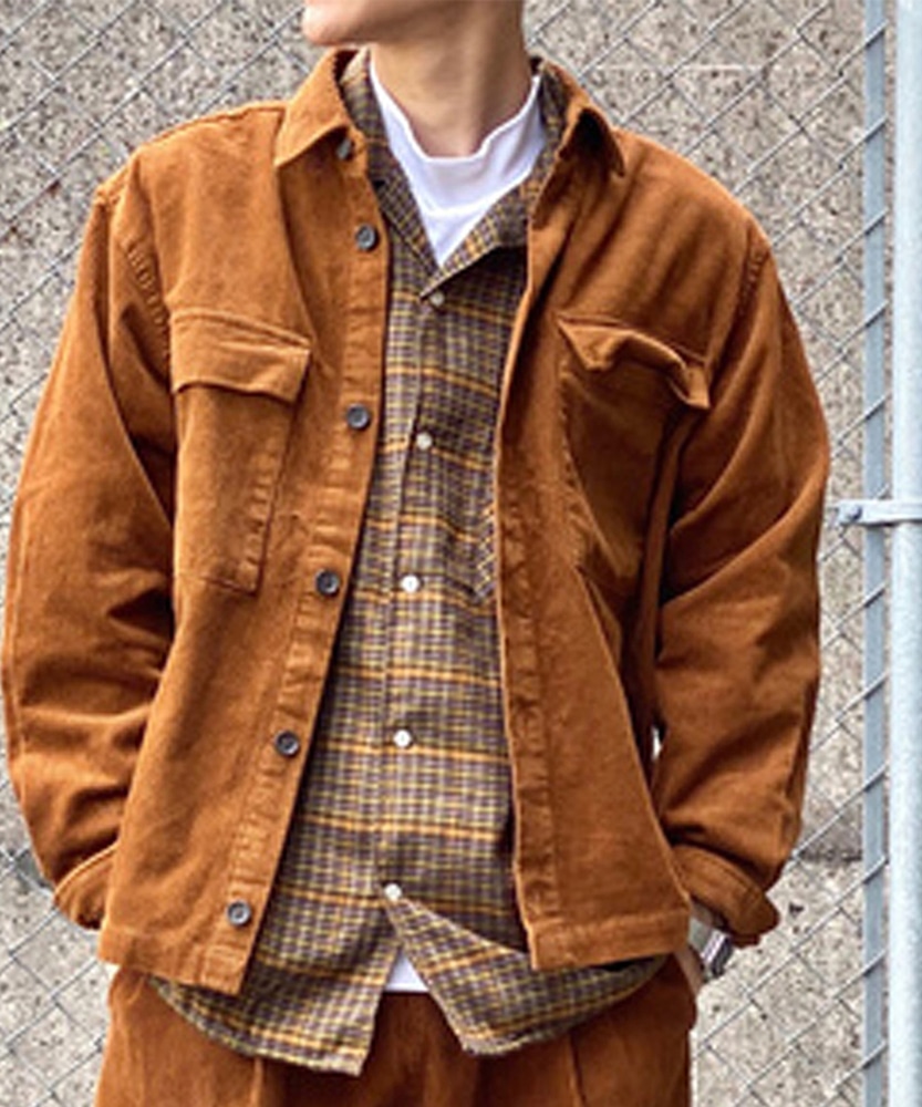 コーデュロイCPOジャケット (M ブラウン): ジャケット/アウター｜Right