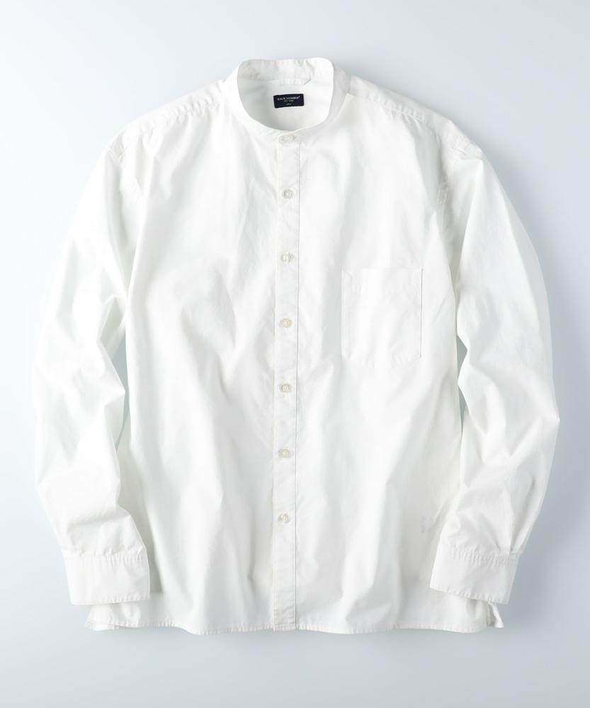 レギュラーバンドカラーシャツ メンズ(M ホワイト): トップス｜Right