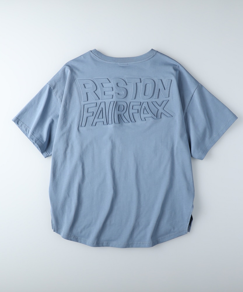 バックエンボスTシャツ(M ブルー): トップス｜Right-on公式オンライン