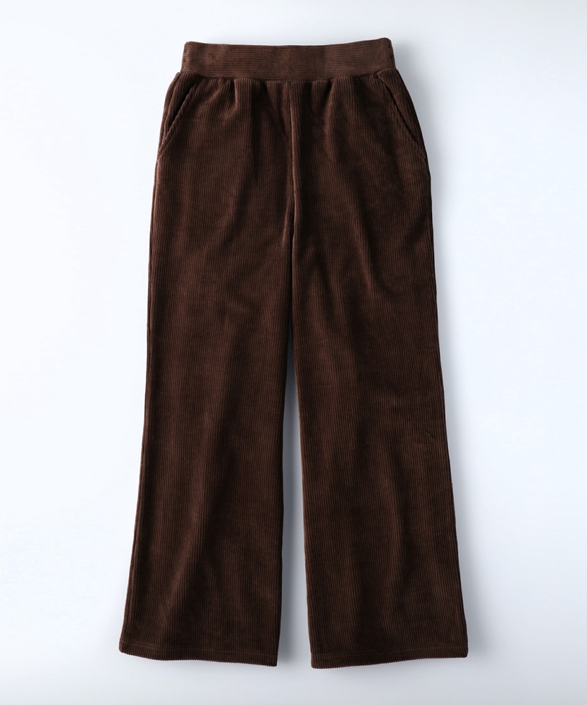 nobee」楽伸びモコモココーデュロイパンツ (M オフシロ): ボトムス