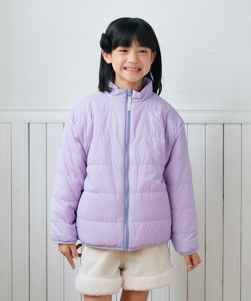 洗濯機で洗えてお手入れがラク】スタンドネック裏ボア中綿ジャケット