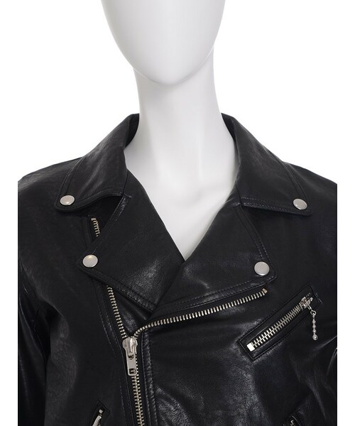 jouetie（ジュエティ）の「【RUNWAY限定】フェイクレザーライダース