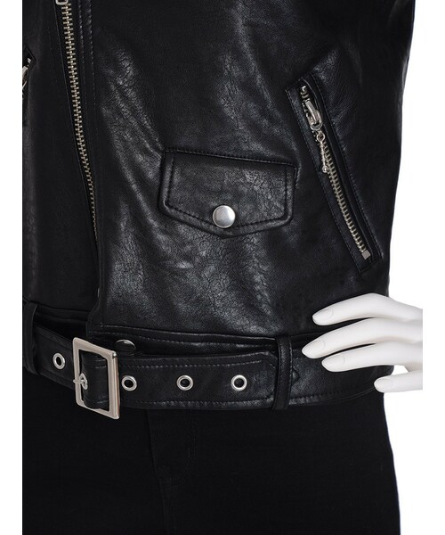 jouetie（ジュエティ）の「【RUNWAY限定】フェイクレザーライダース