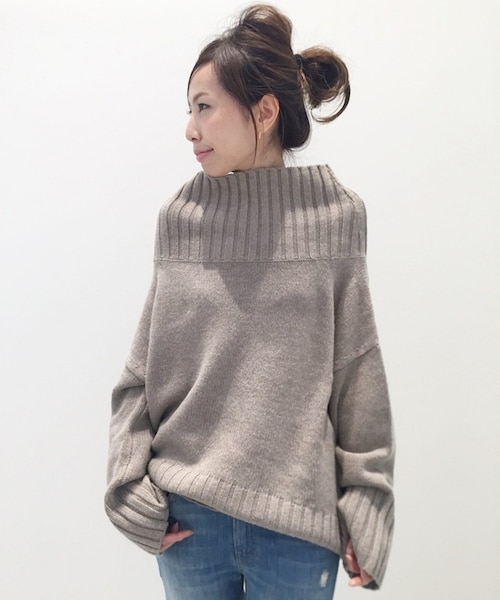 L'Appartement（アパルトモン）の「タートルネック WIDE KNIT