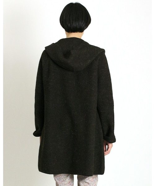 45R（フォーティファイブアール）の「ウールアルパカ縮絨フードコート