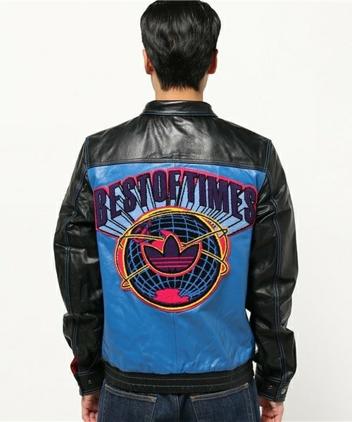 adidas（アディダス）の「メンズ アディダス レザージャケット adidas