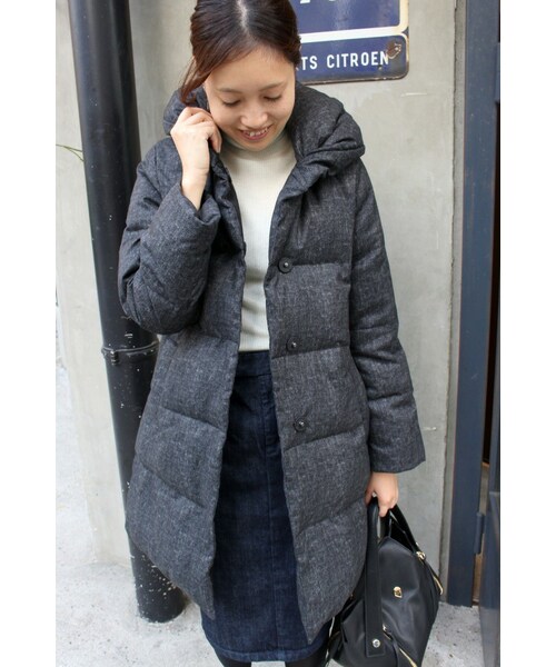 SLOBE IENA（スローブイエナ）の「ショールカラー ダウンロングコート