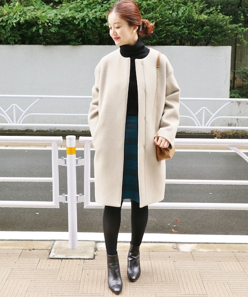 IENA（イエナ）の「ラムウールノーカラーコート◇（）」 - WEAR