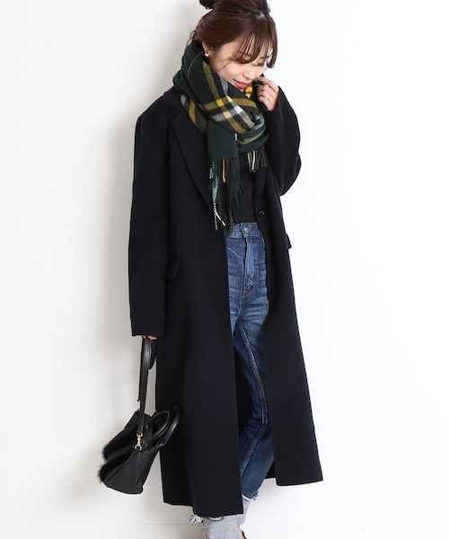 Spick & Span（スピックアンドスパン）の「Wフェイス テーラードロング