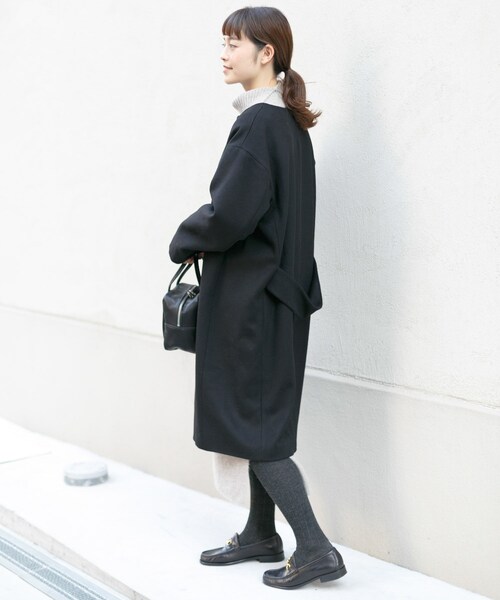 かぐれ（カグレ）の「ウールノーカラーロングコート（）」 - WEAR
