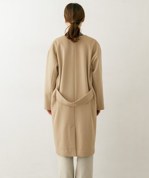 かぐれ（カグレ）の「ウールノーカラーロングコート（）」 - WEAR