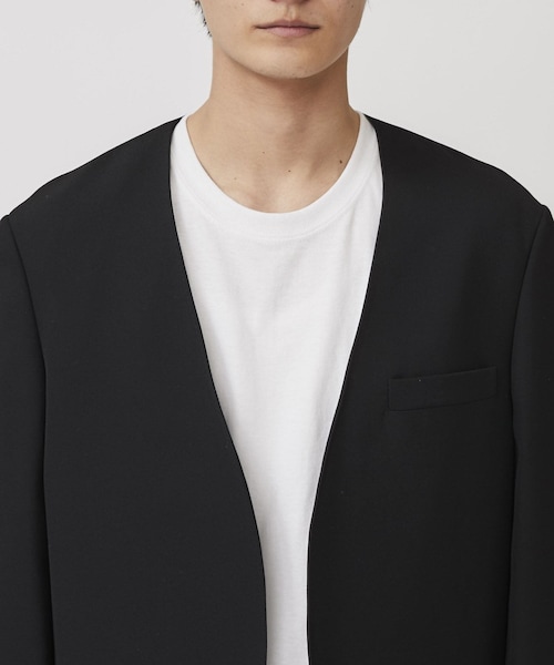 極美品✨ THE RERACS ザリラクス ノーカラージャケット ブラック 46