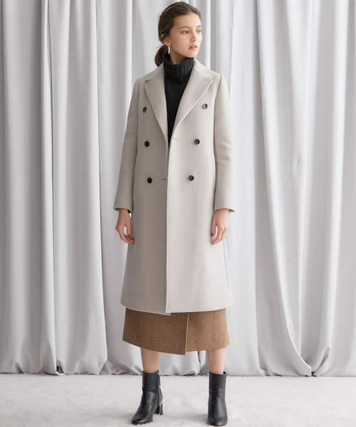 STUDIOUS（ステュディオス）の「ダブルブレストロングチェスターコート