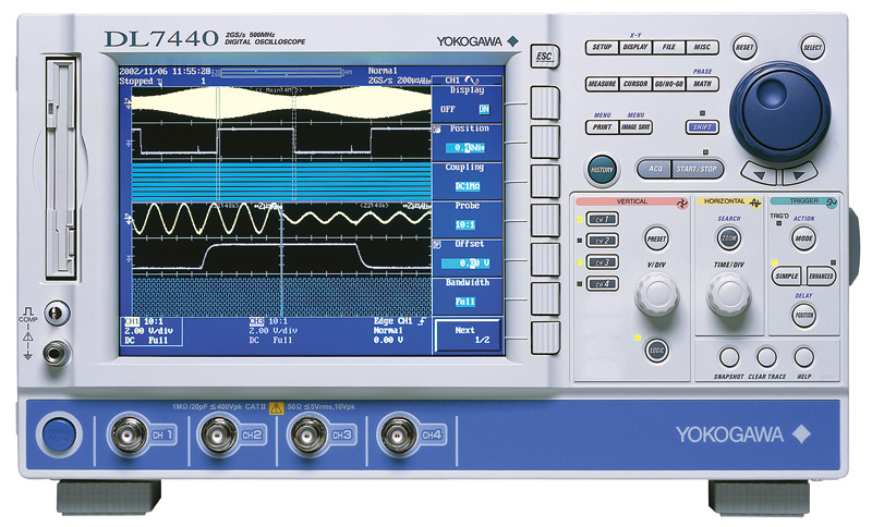 DL7440/DL7480 Digital Oscilloscopes | Yokogawa Test&Measurement