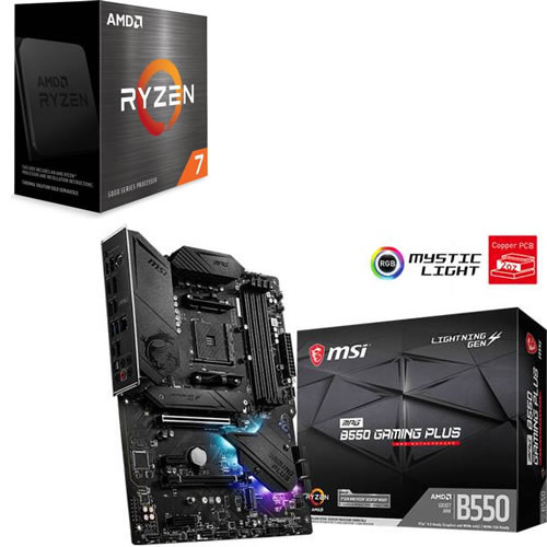 セット商品（AMD + MSI） AMD Ryzen 7 5700X + MSI MPG B550 GAMING