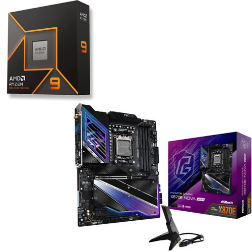 セット商品（AMD + ASRock） Ryzen 9 9900X + ASRock X870E Nova WiFi
