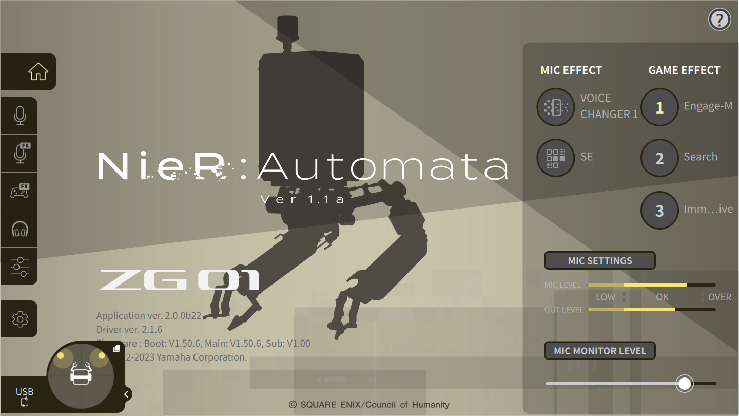 YAMAHA ヤマハ Game Streaming Audio Mixer ZG01 042｜ツクモ公式通販