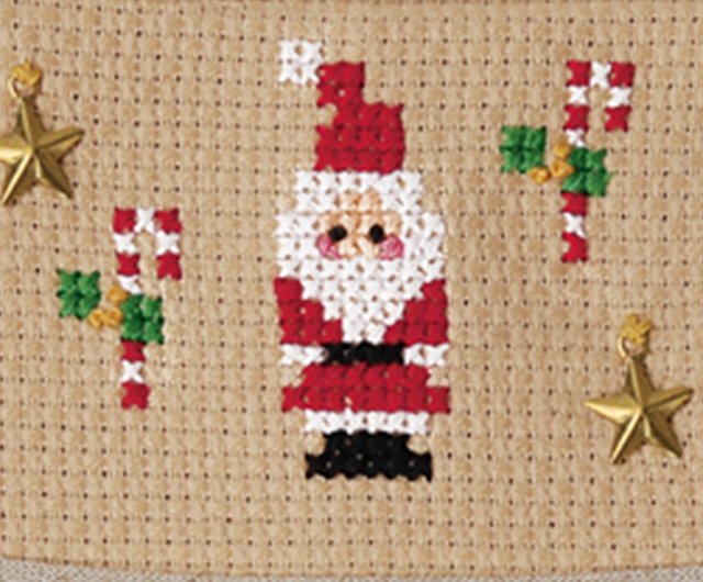 台湾 【サンタクロース】クリスマスストッキングシリーズ クロス