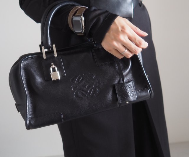 LOEWE ロエベ アマソナ 28 ボストンバッグ ブラック レザー