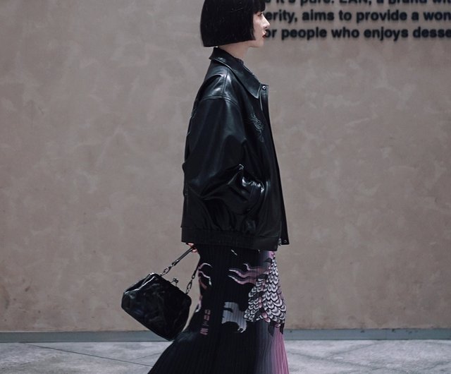 送料無料】ドラゴン刺繍レザージャケット｜チャイナ｜ヴィンテージ風