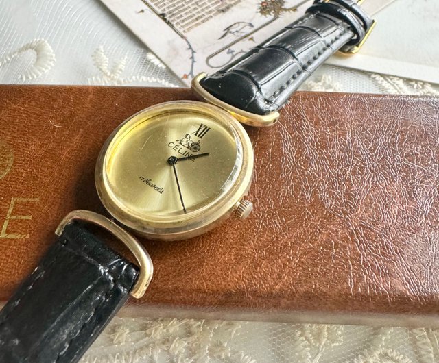 香港 希少なヴィンテージ品 セリーヌ 馬車 手巻き機械式時計 ユニ