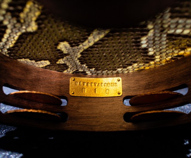 エジプトの伝統楽器 Riq ヘビ革 手作り Riqq タンブレロ パンデイロ