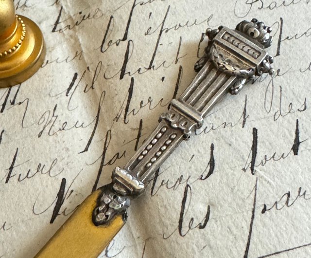 台湾 40389-フランスアンティーク文具セット - つけペン