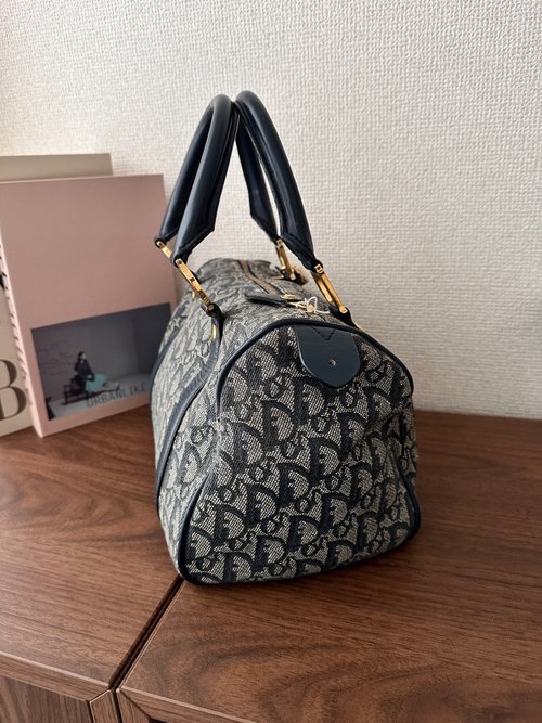 香港 Christian Dior ディオール トロッター柄 キャンバス ミニ