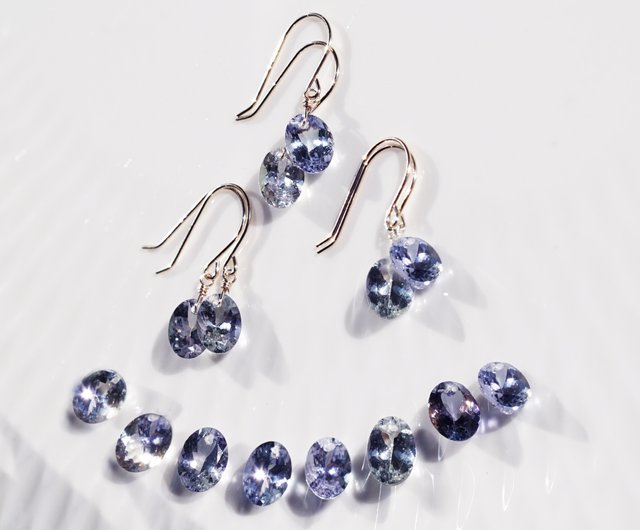 for おうがっちょ様】タンザナイト＆ゾイサイト ピアス2点 14kgf 14KGF