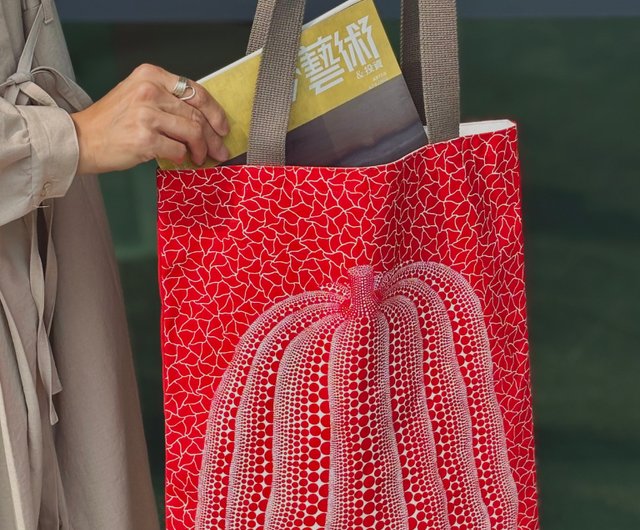 台湾 草間彌生 美術館限定 赤いかぼちゃ トートバッグ